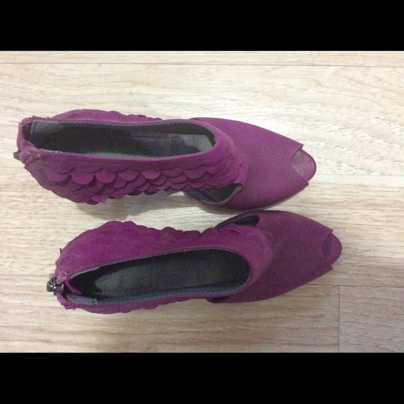 Industry fuschia peep toe stiletto 37 - Picture 2 of 3
