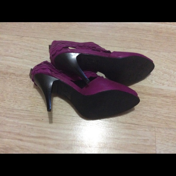 Industry fuschia peep toe stiletto 37 - Picture 3 of 3