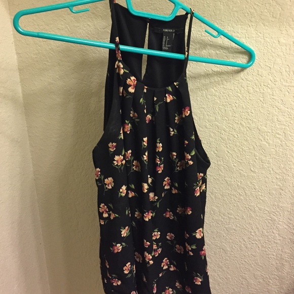 Floral back tank
