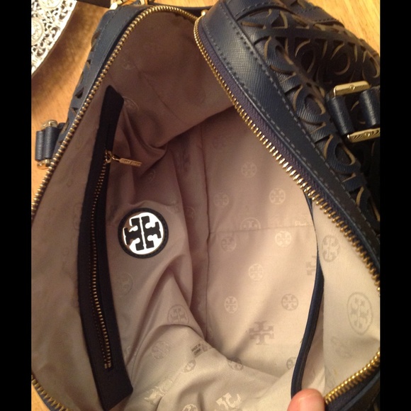 X SOLD Add pics Parisian blue Tory Kelsey satchel - Picture 2 of 4