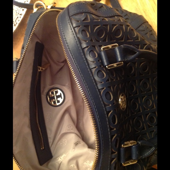 X SOLD Add pics Parisian blue Tory Kelsey satchel - Picture 4 of 4