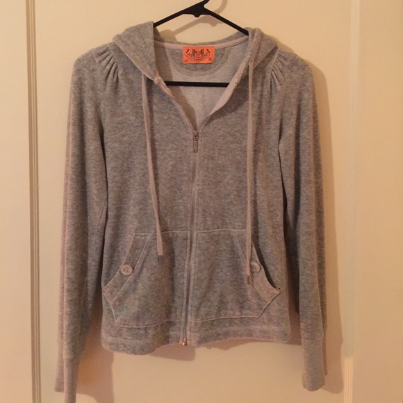 Juicy Couture Gray Velour Jacket