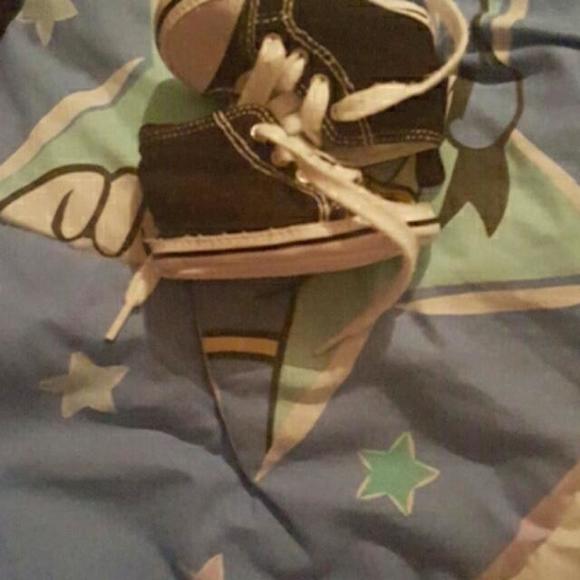 2 pair of shoes... children's place and koala baby brand..blue are size 0-3months and black n white size 1