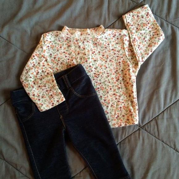 Floral top & Jeggings