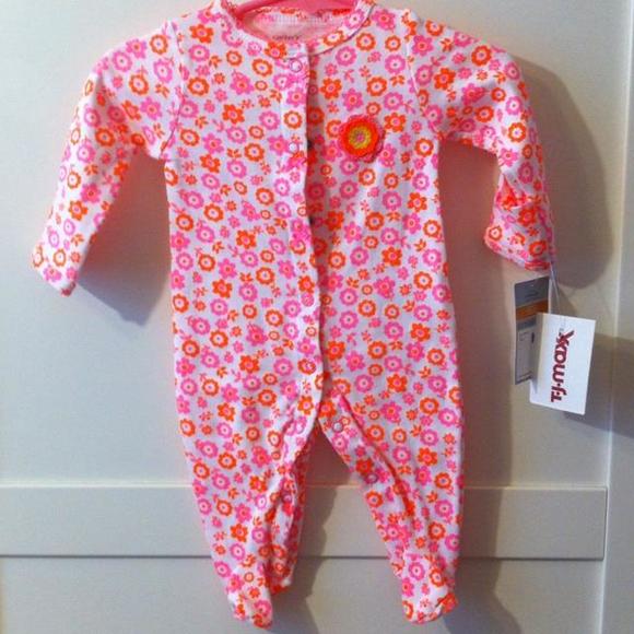 Carter's Newborn Neon Floral Jumper