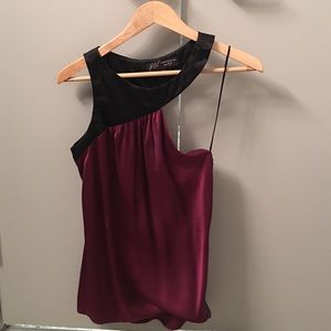 ABS Allen Schwartz 100% silk top blouse shirt