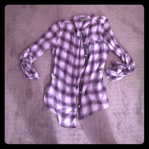 C + C California plaid top