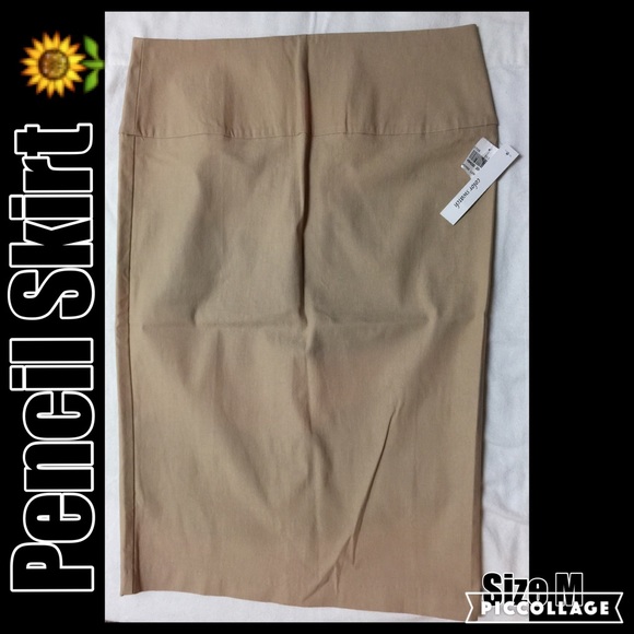 🌻NWT Beige/Tan Sexy Pencil Skirt💁🏻SizeM🌻