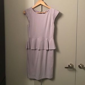 NWT Alice + Olivia lavender peplum dress size 6