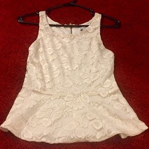 Express Peplum Lace Shirt