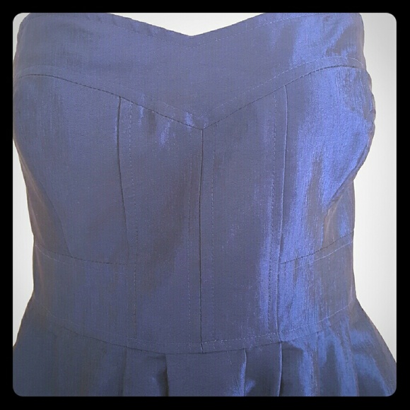 Strapless mini dress