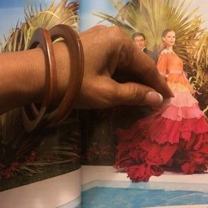 Wood round/square bangles