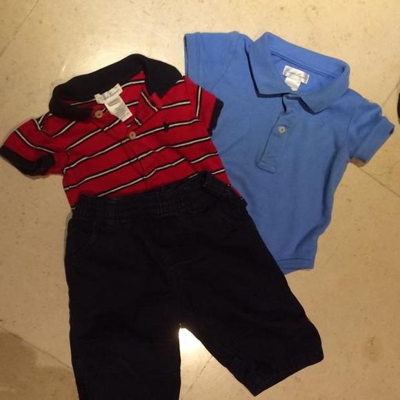 Short sleeved polos & Navy Kakis Bundle