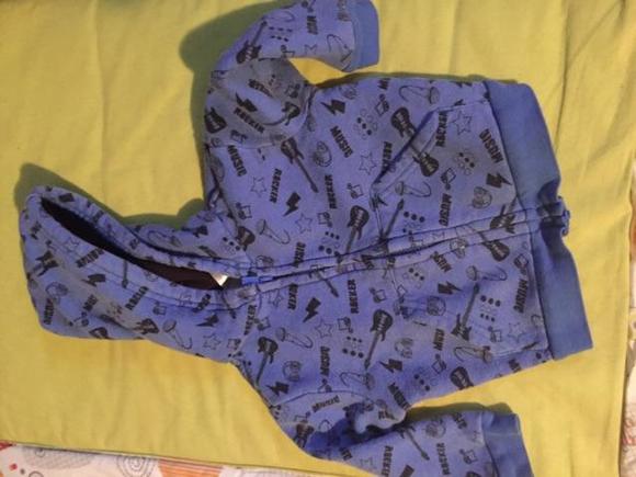 Blue Rock n' Roll Hoodie