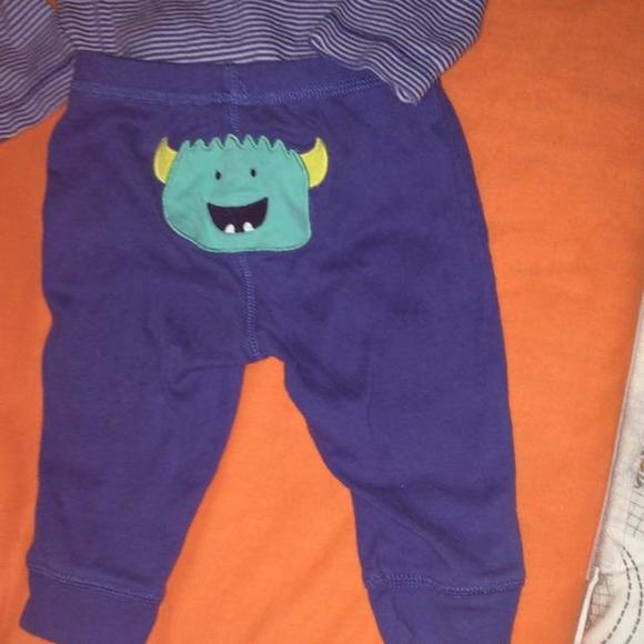Two Piece Little Monster Play-Clothes/P.J.'s Set - Picture 3 of 4