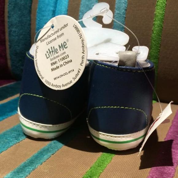 NWT Blue High-Top Tennis Shoes - Picture 4 of 4