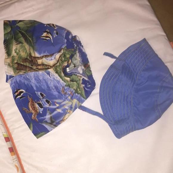 Blue Sun Hat & Shorts