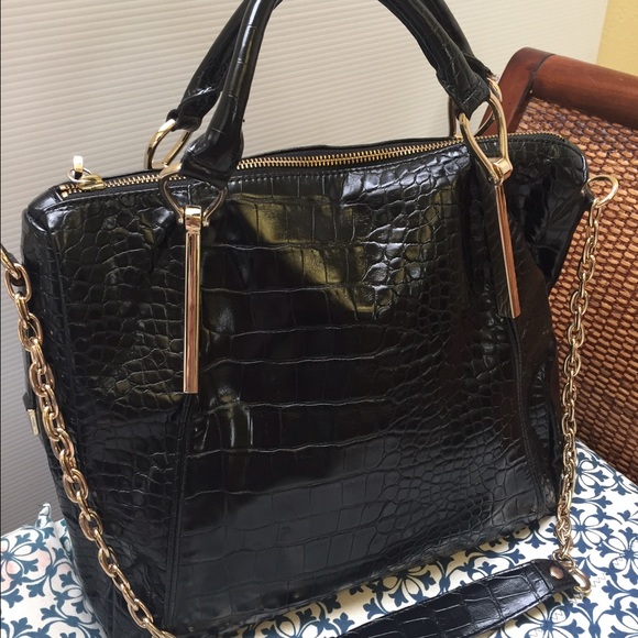 Ivanka Trump patent leather embossed pattern