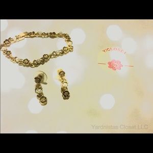 Gold - Bracelet / Earrings Set SOLD  $7 each