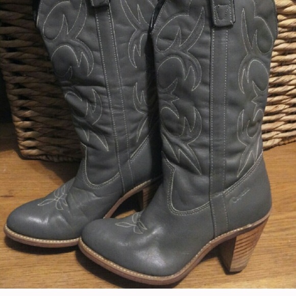 New Leather cowboy boots women 7