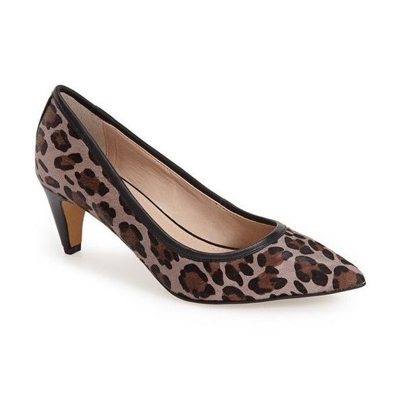 NEW French Connection Korneila leopard-print pumps