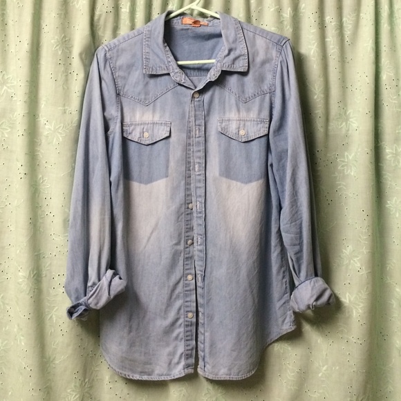 Forever 21 denim button up