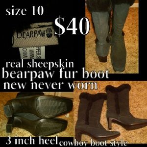 Bear paw 12 inch tall new boots