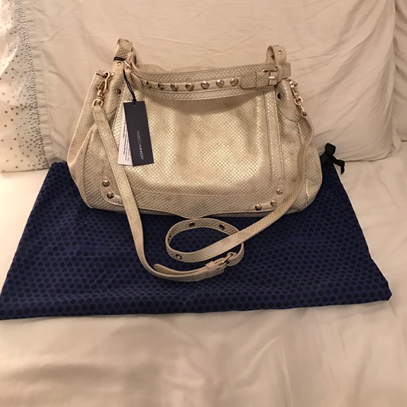 Rebecca Minkoff Gold/Cream Moonstruck Shoulder Bag - Picture 1 of 4