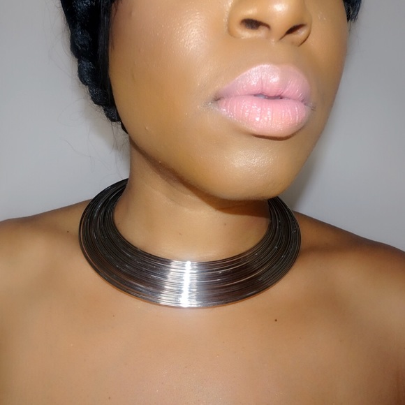 Silver Spiral Choker - Picture 2 of 3