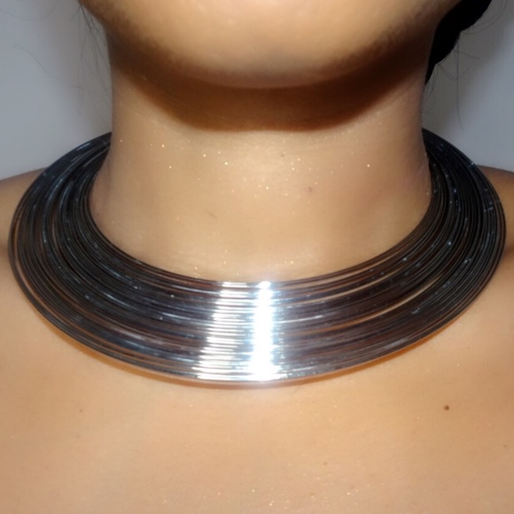 Silver Spiral Choker - Picture 3 of 3