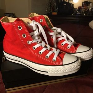 *Brand New* red Converse Chuck Taylors