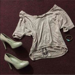 Off the shoulder crop top