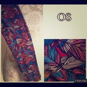 NWT OS fall feather lularoe leggings