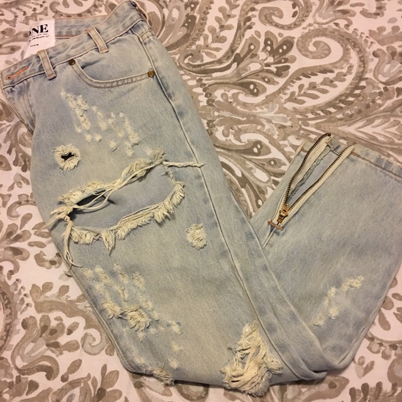 One Teaspoon Trashed Free Birds