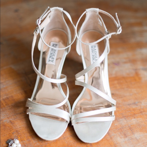 Badgley Mischka Carnation Evening Wedges