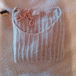 Abercrombie and Fitch ivory and gold sweater