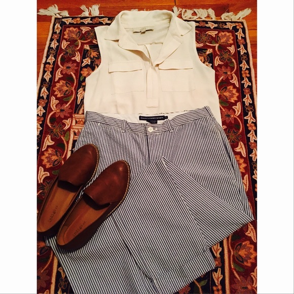 Ralph Lauren Striped Linen Pants, Size 2.