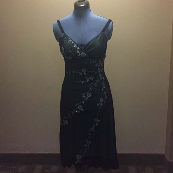 Dress with beautiful flower sparkle design