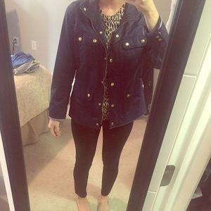 Navy J Crew Field Jacket