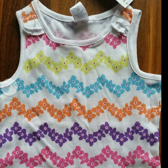 GYMBOREE Flower Tank Top NWT Girls sz 4T