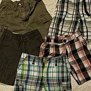 2t lot boys shorts 5 pair