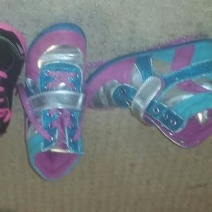 girls justice athletic wedge