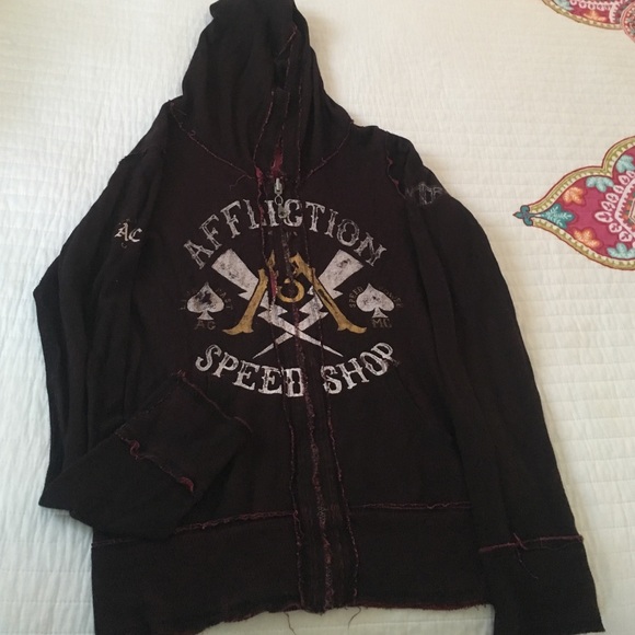 Affliction Reversible Zip Up