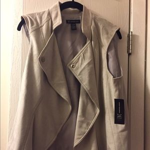 INC suede vest NWT.