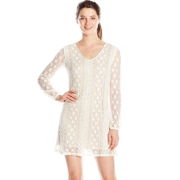 Speechless Lace And Crochet Overlay Dress Size XL.