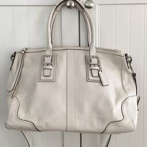 Coach Hampton leather satchel large bag
