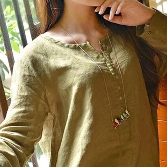 ❗one left❗Six Little Birds Long Branch Necklace - Picture 2 of 4