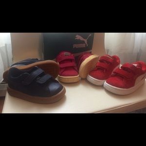 3 pair of toddler Pumas