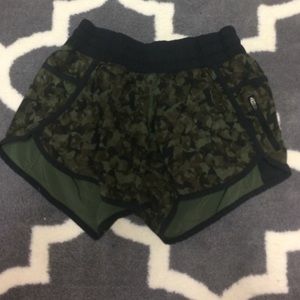 Army Green Lululemon shorts
