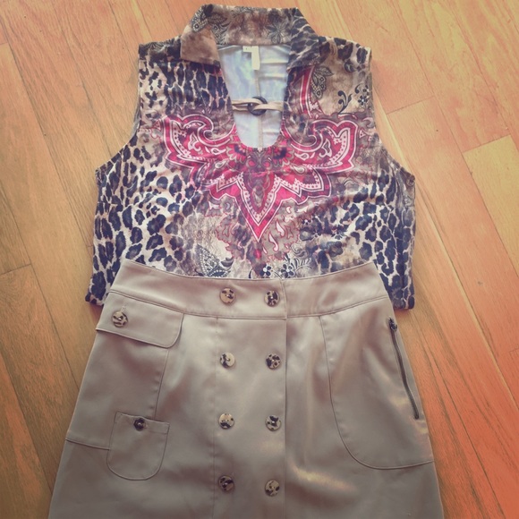 Le Helene Outfit. Golf Skirt and Top - Picture 1 of 4